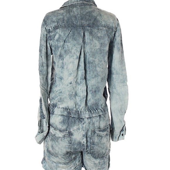 Cloth & stone Anthropologie railroad stripe romper - Picture 4 of 7